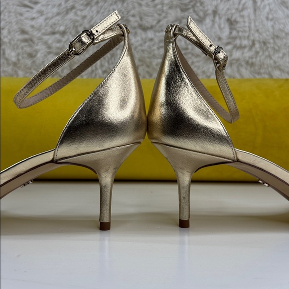 Sam Edelman • Women’s Peonie Kitten Heel Sandal • Gold Leaf • Size 11 😍😍 - Picture 14 of 15